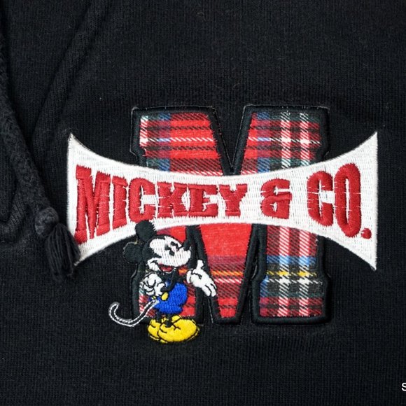 VTG Mickey & Co Hooded Sweatshirt Hoodie Sz MEDIUM - Picture 3 of 4